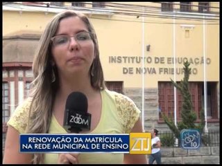 04-11-2015 - RENOVAÇÃO DE MATRÍCULA MUNICIPAL - ZOOM TV JORNAL