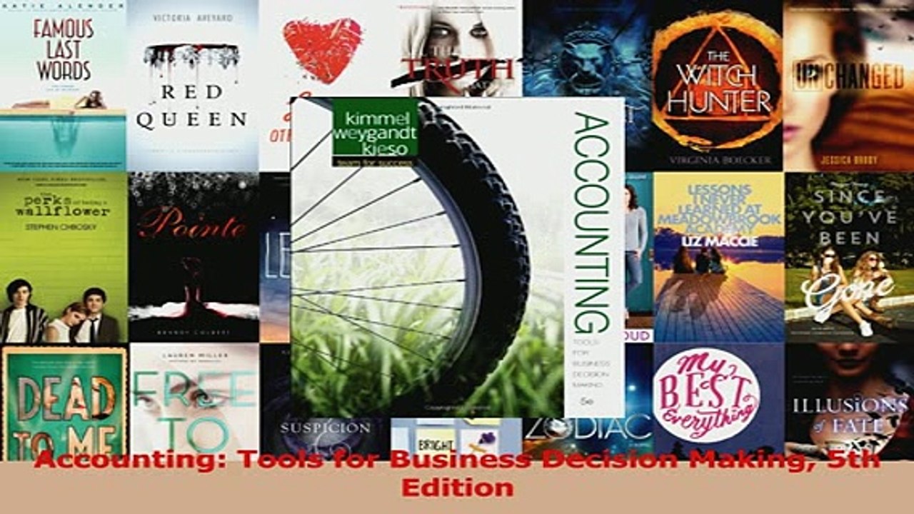 Read  Accounting Tools for Business Decision Making 5th Edition Ebook Free