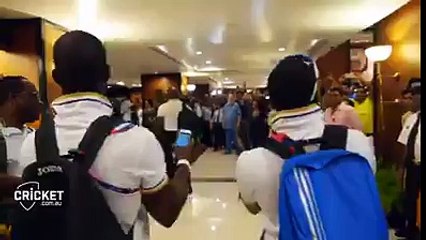 west indies players dance in hotle wow
