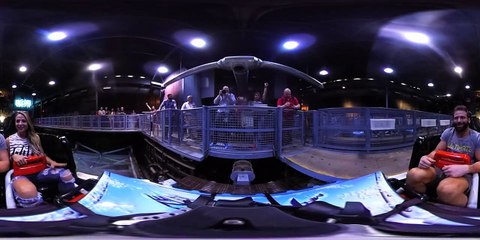 Scream along in 360° with Zack Ryder and Emma on Mr. Freeze: Reverse Blast at Six Flags over Texas!