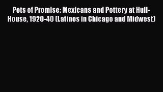 Read Pots of Promise: Mexicans and Pottery at Hull-House 1920-40 (Latinos in Chicago and Midwest)