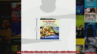 Read  Last Minute Meals for People with Diabetes  Full EBook