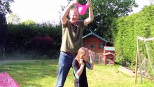 How to put on a swimming cap - Dad's way!