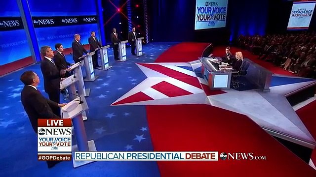 Republican Debate 2016 GOP New Hampshire Debate on ABC News [FULL 1st Hour] 25