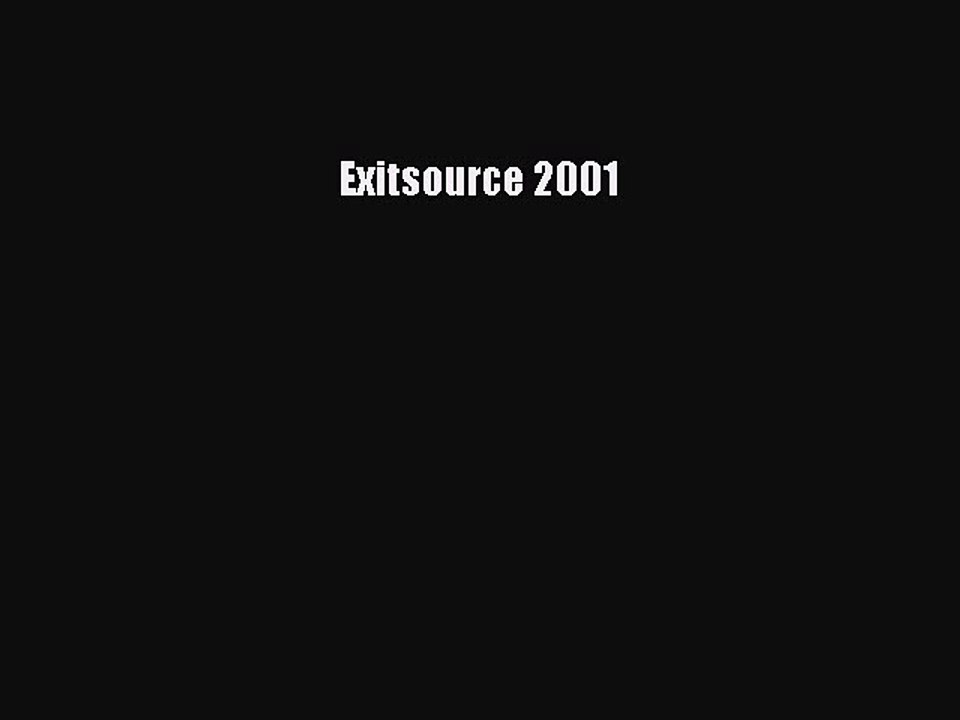 Read Exitsource 2001 Ebook Free
