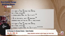 A Change Is Gonna Come - Sam Cooke Drums Backing Track with chords and lyrics