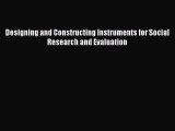 [PDF] Designing and Constructing Instruments for Social Research and Evaluation [Download]