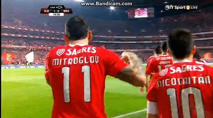 MITROGLOU GOAL  1:0  BENFICA vs SC BRAGA  01.04.2016