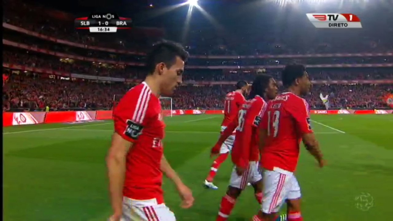 Konstantinos Mitroglou Goal HD - Benfica 1-0 Braga - 01-04-2016