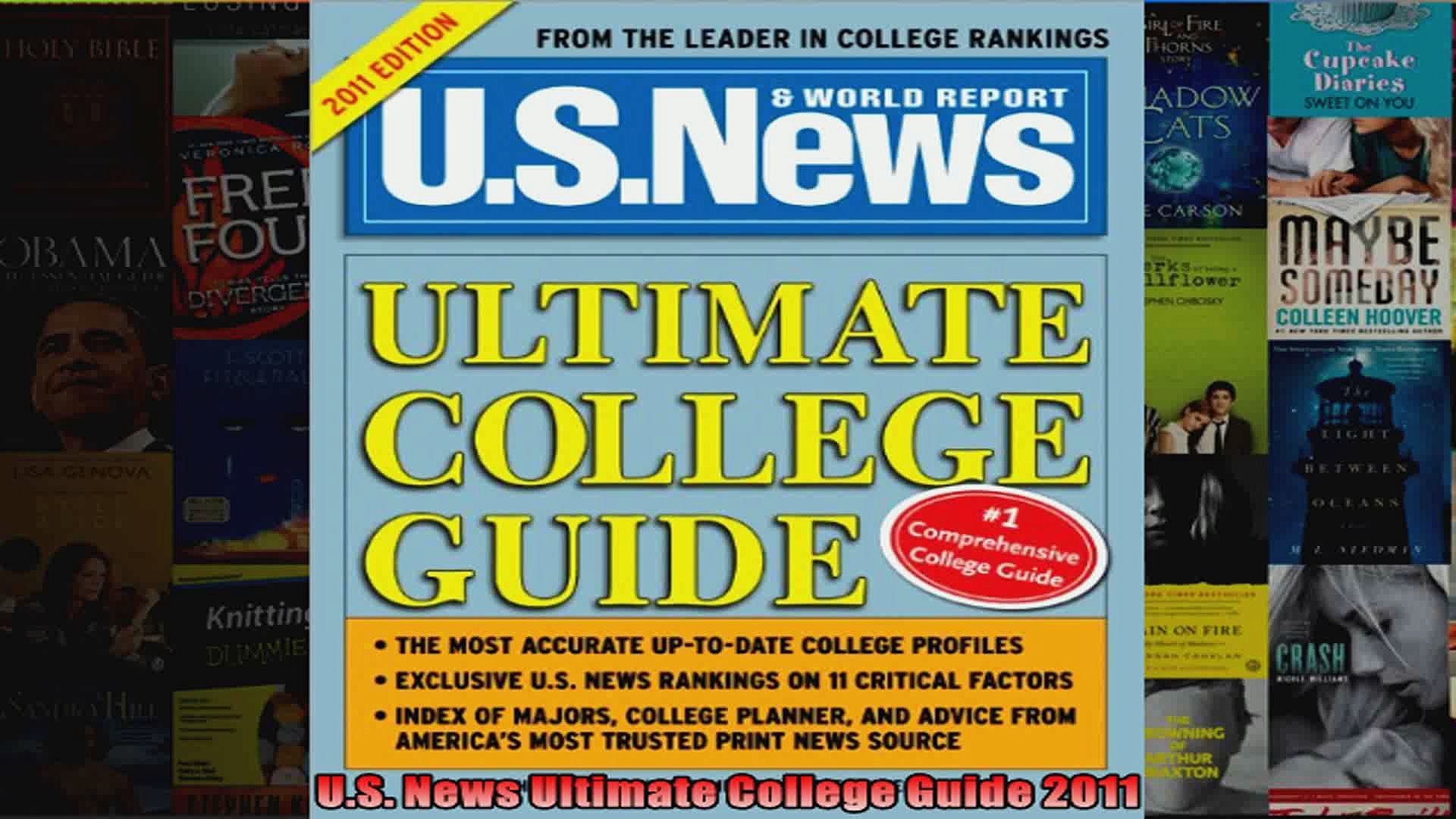 ⁣US News Ultimate College Guide 2011