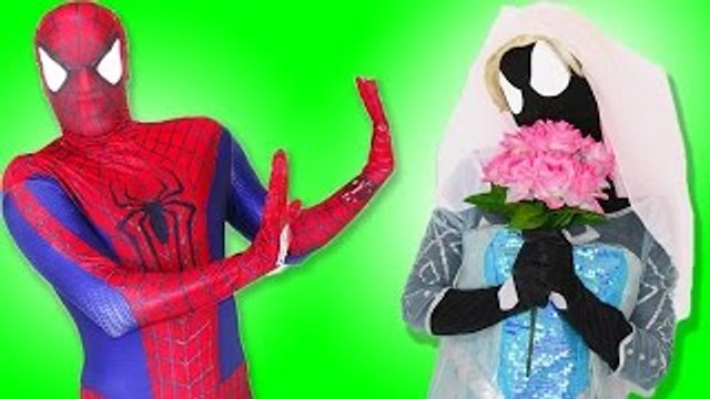 Spiderman & Frozen Elsa vs Fail Wedding day and Marriage Proposal - Fun Superhero in Real Life