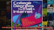 College Degrees by Mail and Internet Bears Guide to College Degrees by Mail  Internet