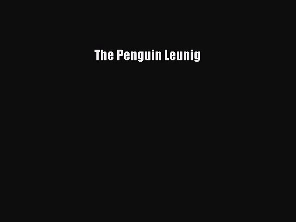 Download The Penguin Leunig Free Books