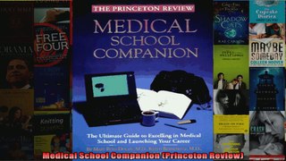 Medical School Companion Princeton Review