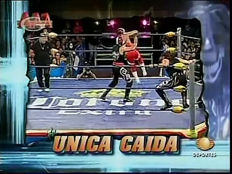 AAA-SinLimite 2009-02-28 Cuernavaca 02 Aero Star, S?per Fly & Laredo Kid vs. R?o Bravo, Tigre Cota & Tito Santana