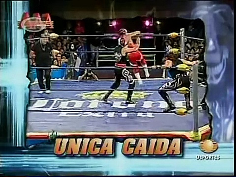 AAA-SinLimite 2009-02-28 Cuernavaca 02 Aero Star, S?per Fly & Laredo Kid vs. R?o Bravo, Tigre Cota & Tito Santana