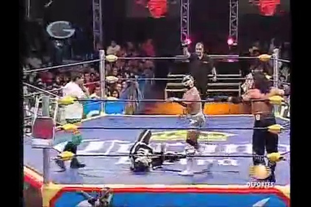 AAA-SinLimite 2009-02-28 Cuernavaca 04 Joe Lider, Nicho el Millionario & Silver King vs. Alex Koslov, Crazy Boy & La Parka Jr