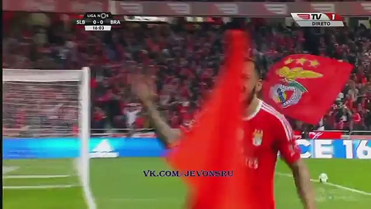 Goal Konstantinos Mitroglou 1:0 - Benfica vs Braga - 01/04/16