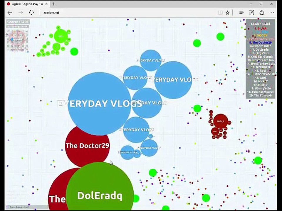 agar.io 1st gameplay