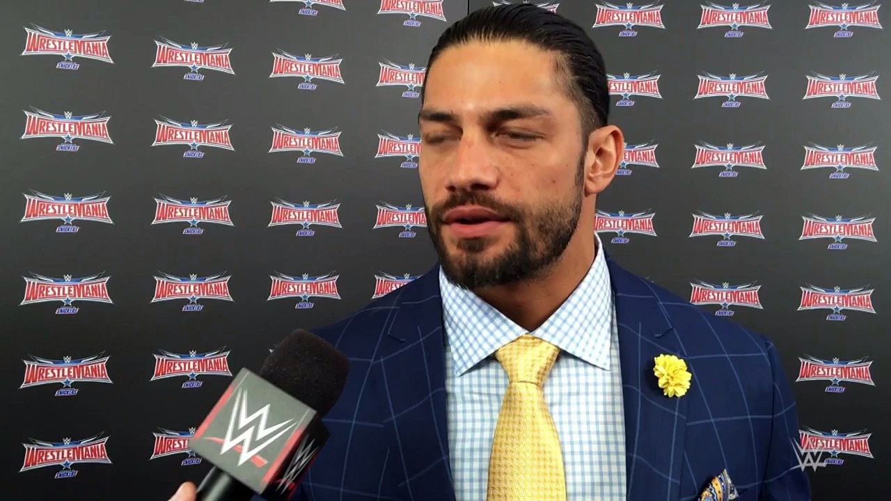 Roman Reigns wants no bad vibes for his WrestleMania match with Triple H April 1, 2016