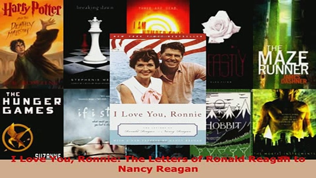 PDF  I Love You Ronnie The Letters of Ronald Reagan to Nancy Reagan  EBook