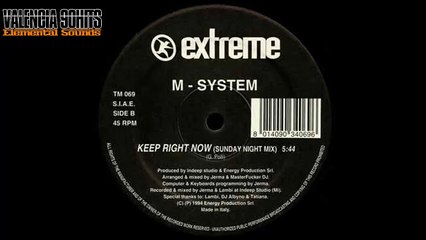 M-System - Keep Right Now [1994]