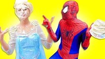 Spiderman vs Frozen Elsa vs Hulk - Elsa Frozen Prank - Superhero Fun in Real Life