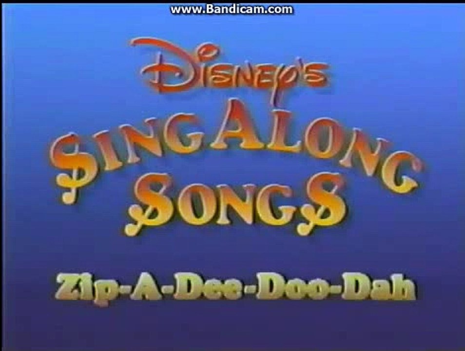 Opening To Disney's Sing-Along Songs Zip-A-Dee-Doo-Dah 1986 VHS
