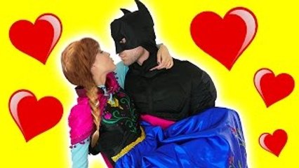 Frozen Anna & Batman Vs joker - Anna Kidnapped in real life - Funny Superheroes Movie