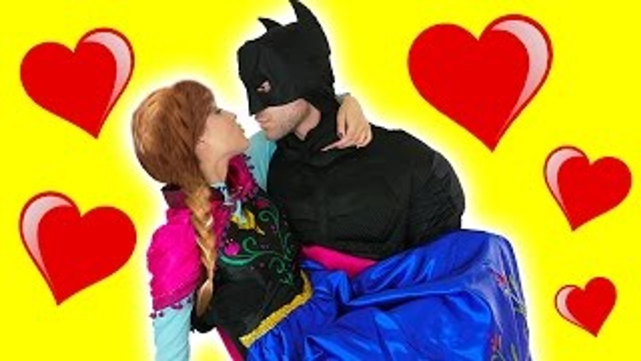 Frozen Anna & Batman Vs joker - Anna Kidnapped in real life - Funny Superheroes Movie