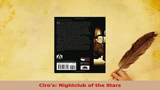 Download  Ciros Nightclub of the Stars Read Online