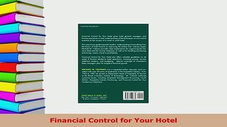 PDF  Financial Control for Your Hotel Download Full Ebook