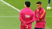 Clasico - Messi, Suarez et Neymar décontractés à l'entraînement