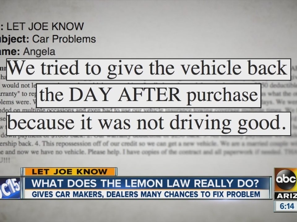 What does the Lemon Law really do?