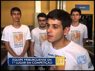 07-10-2015 - EQUIPE FRIBURGUENSE CONQUISTA PRÊMIO - ZOOM TV JORNAL