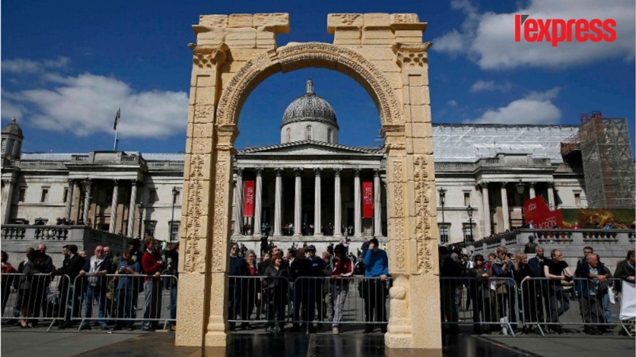 Londres expose l'arche de Palmyre, une "défiance à l'égard de l'EI"