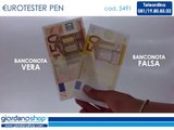 PENNA TESTER RILEVATORE DI BANCONOTE FALSE PORTATILE TASCABILE