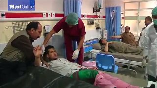 Kabul Taliban attack  Bomb blast victims treated in a hospital   Daily Mail Online