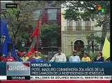 Venezuela conmemora los206 años de la proclamación de independencia