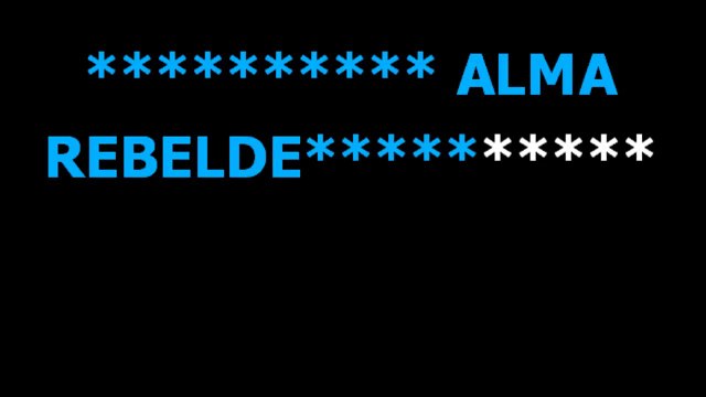 Alma Rebelde - Alicia Villareal - Karaoke - Letra