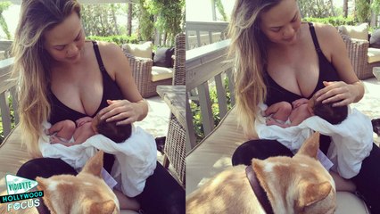 Télécharger la video: Chrissy Teigen Shares Daughter Luna’s First Photo