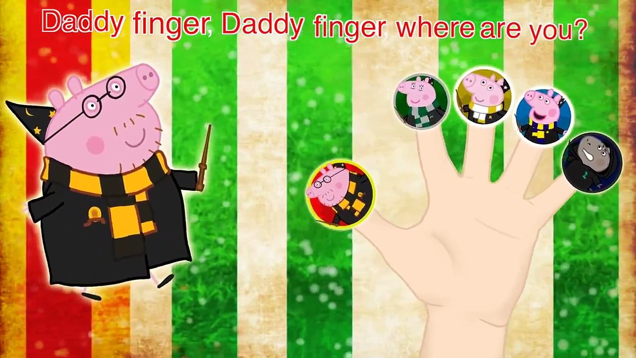Peppa Pig Harry Potter 4 Finger Family \ Nursery Rhymes Lyrics