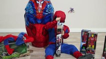 Spiderman GİANT EGG SURPRİSE OPENING Avengers Surprise Toys Kids Video HappyAndFunny Toys