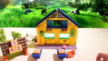 Construction de l'école pour jouet Peppa Pig | Assemblage briques comme Lego Peppa Pig en