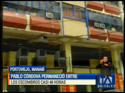 La conmovedora historia del sobreviviente Pablo Córdova