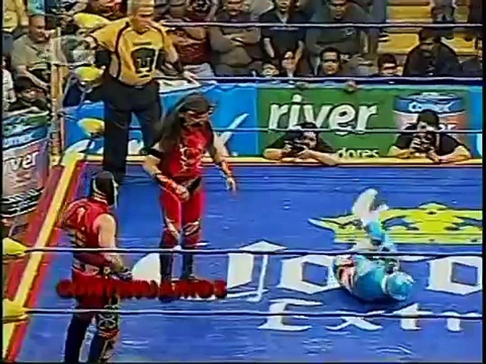 AAA-SinLimite 2009-06-07 Pachuca 01 La Parkita, Mascarita Divina & Octagoncito vs. Los Mini Vipers