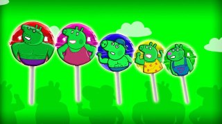 Peppa Pig Hulk Lollipop Finger Family Nursery Rhymes Lyrics and More