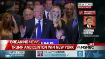 Trump and Clinton win New York