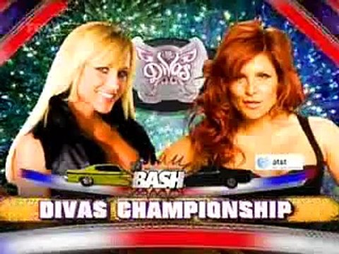 Michelle McCool and Cherry VS Maryse and Natalya 7-11-08