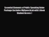 [Read book] Essential Elements of Public Speaking Value Package (includes MySpeechLab with